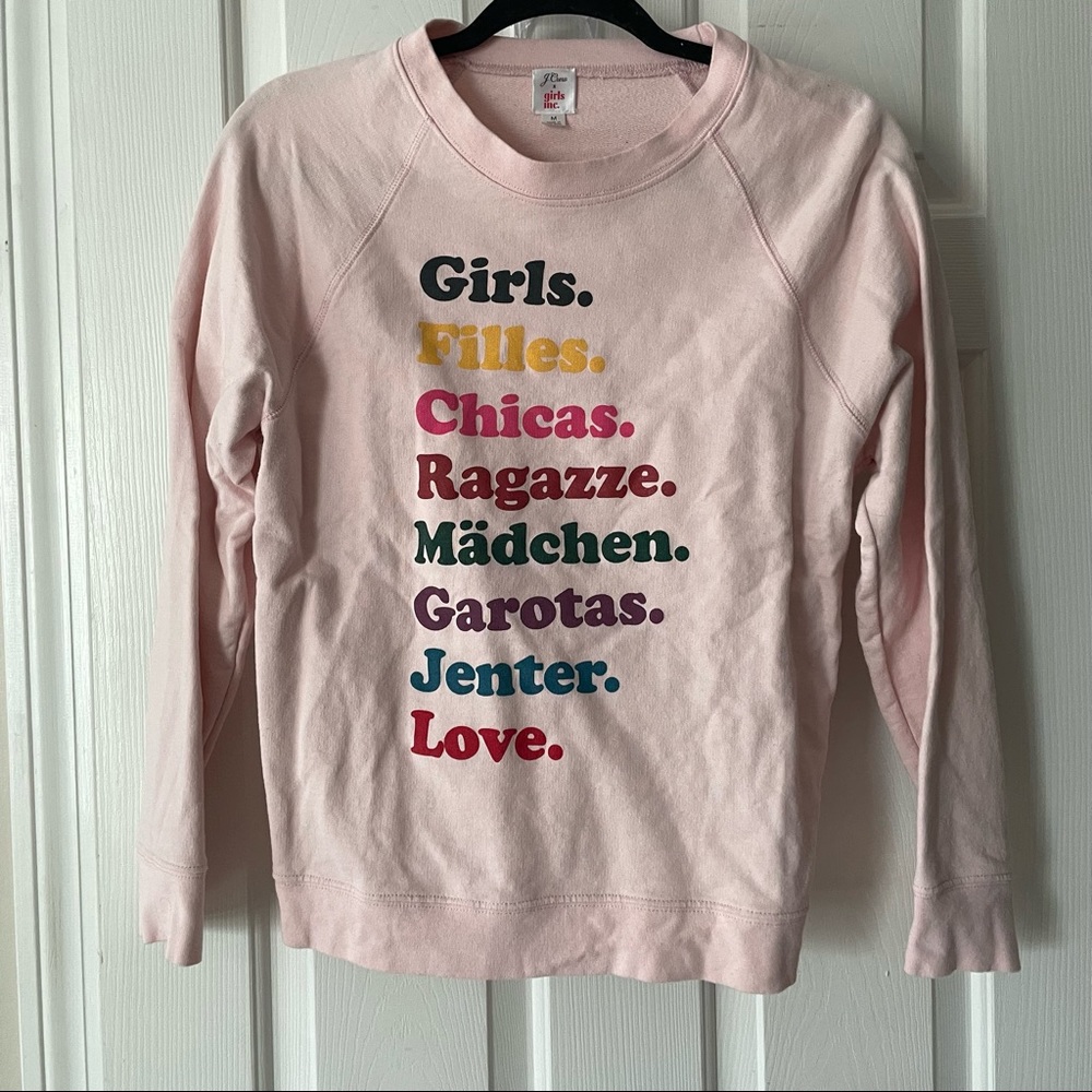 “Girls” J. Crew crewneck sweatshirt